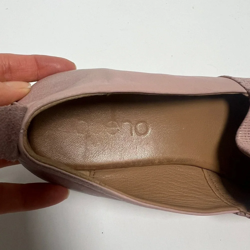 Bueno Katy Ballet Flats Womens‎ 42 EU Us 11 Rose Pink Leather Slip On Feminine